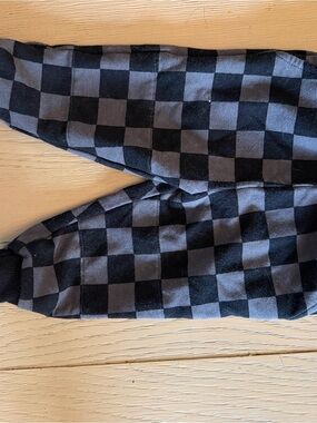 Little Sleepies Black and Gray Checkerboard Jogger Pants